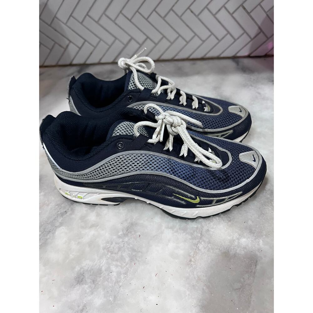 Nike Air Max 6453 Women’s 6.5 Running Shoes Navy Gray Lime Vintage 2000s Rare